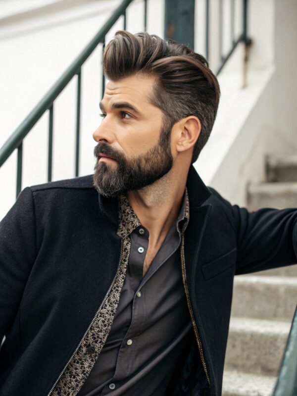 Stylish man in casual attire.