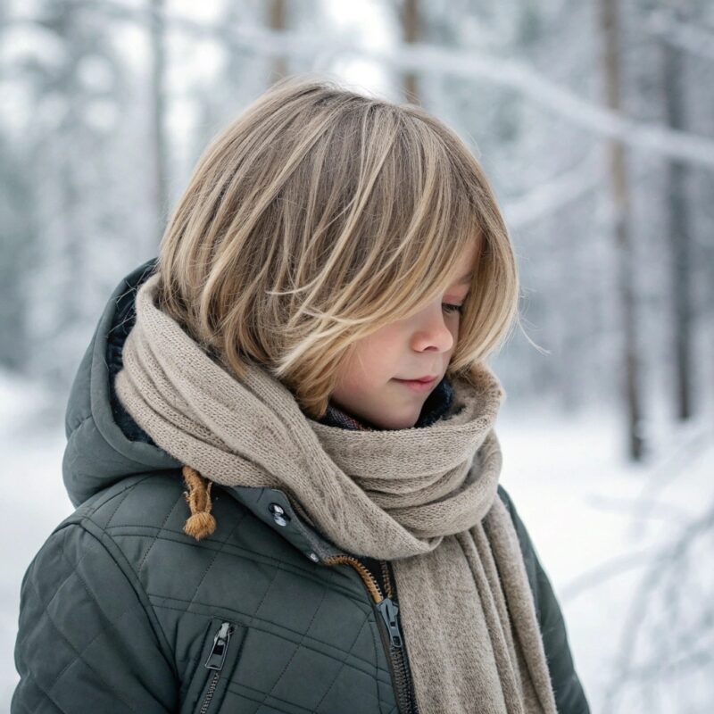 winter looks with longer layers haircut kid style